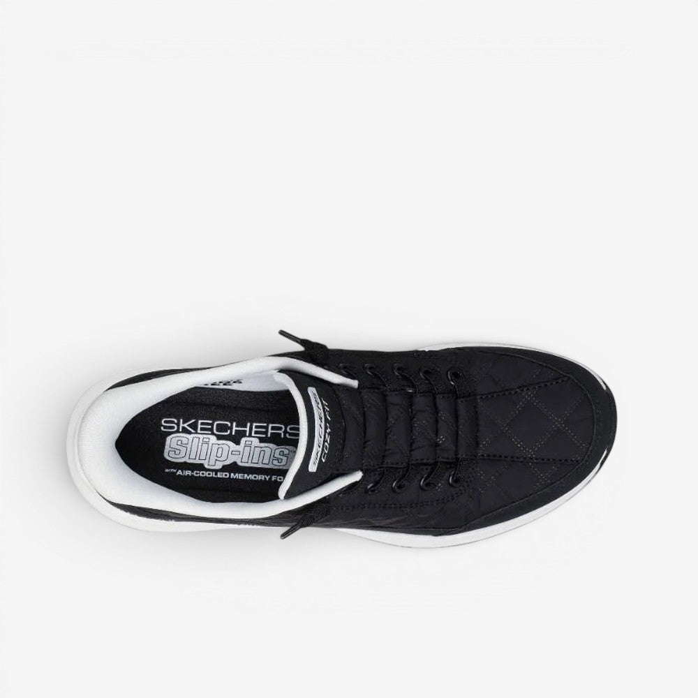 SKECHERS CONTOUR FOAM COZY FIT BLACK/WHITE