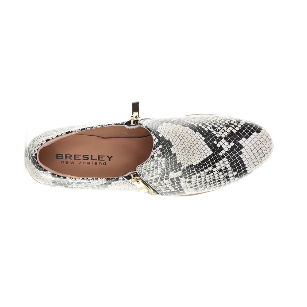 BRESLEY DARTMOUTH NAT SNAKE - Women Loafers - Collective Shoes 