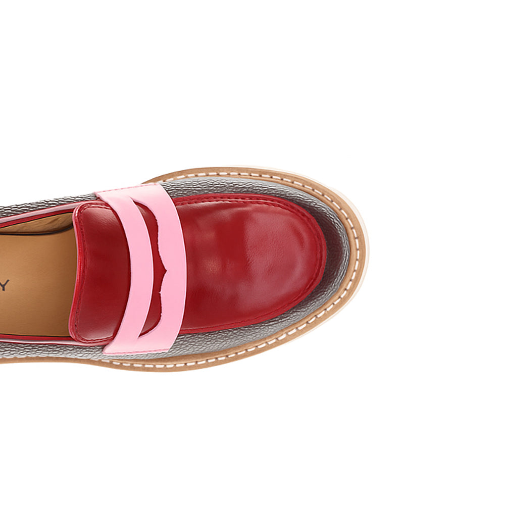 BRESLEY DELMIRA CAFE COMBO - Women Loafers - Collective Shoes 
