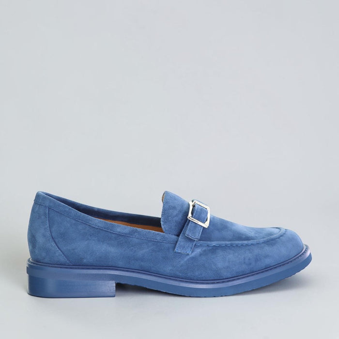 DJANGO & JULIETTE BROGANE DK DENIM - Women Loafers - Collective Shoes 