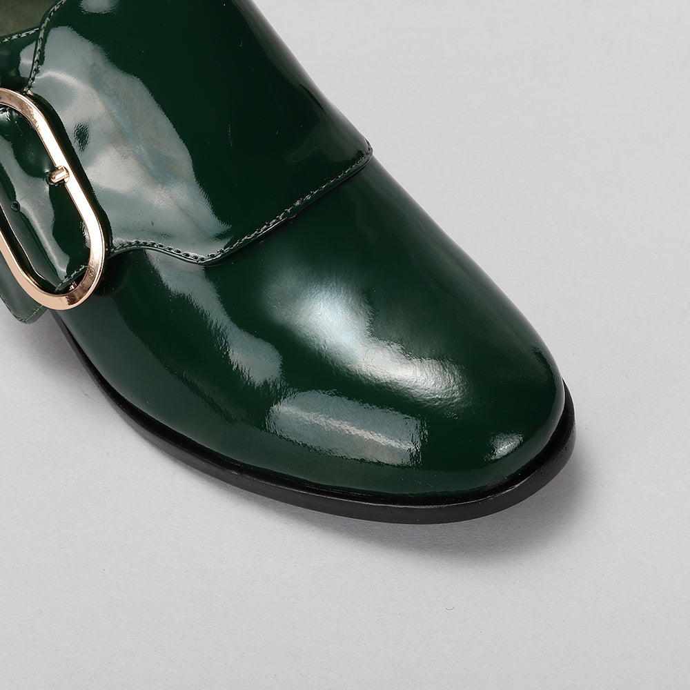 LE SANSA RICE BOTTLE GREEN - Women Loafers - Collective Shoes 