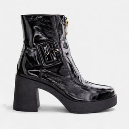 TAMARA LONDON BOONDOGGL BLACK PATENT - Women Boots - Collective Shoes 