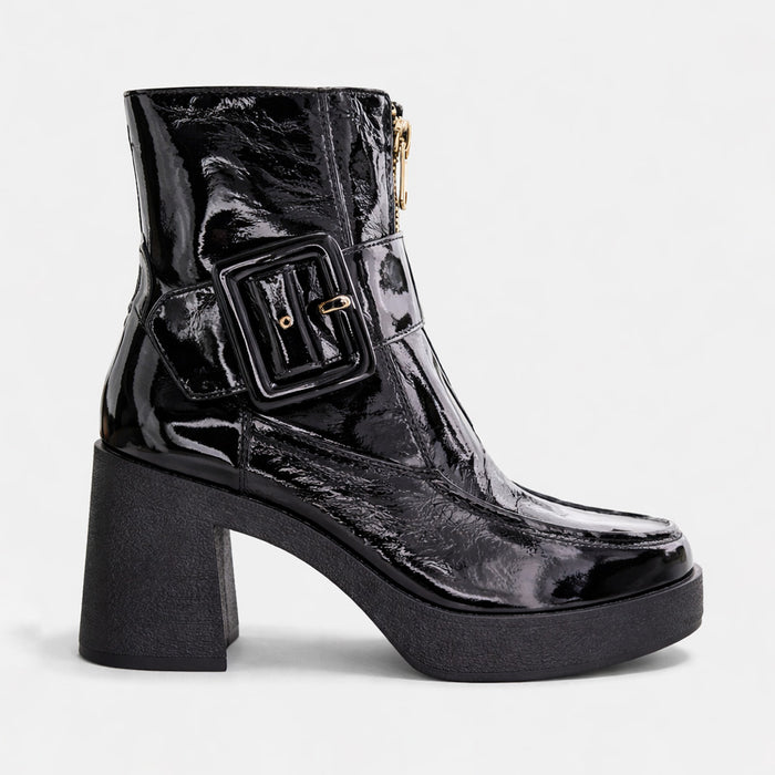TAMARA LONDON BOONDOGGL BLACK PATENT - Women Boots - Collective Shoes 