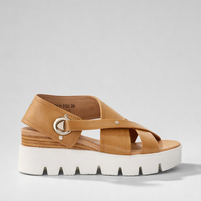DJANGO & JULIETTE ROSALYN DK TAN - Women Sandals - Collective Shoes 