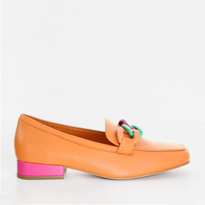 DJANGO & JULIETTE BOOSTA ORANGE - Women Loafers - Collective Shoes 