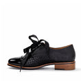 Load image into Gallery viewer, BRESLEY AVIT BLACK CROC - Women Lace Ups - Collective Shoes 
