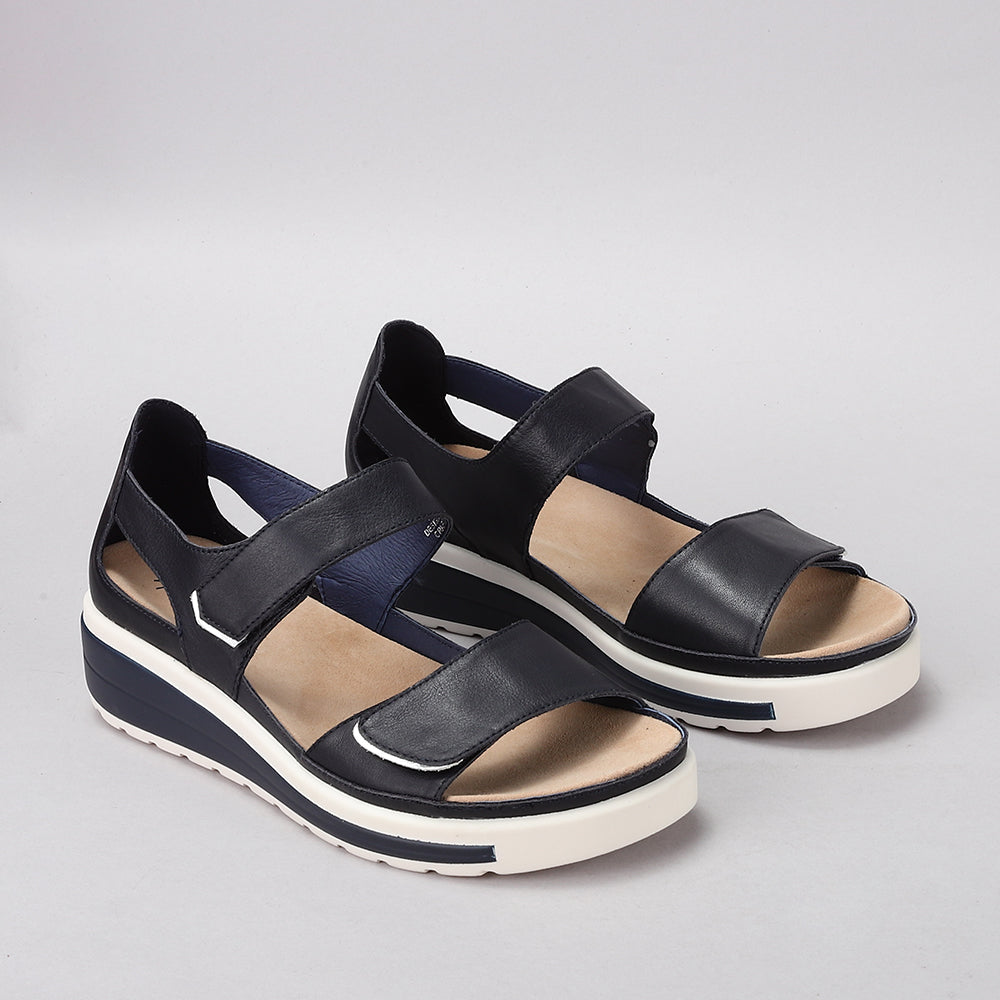 NAKED ARCHES HAPPY NAVY - Women Sandals - Collective Shoes 
