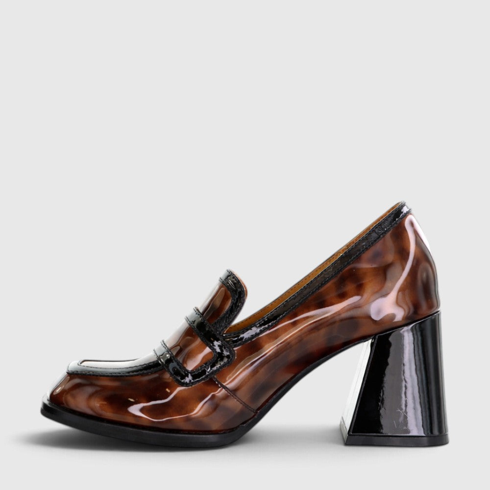 TAMARA LONDON BERGEN TURTLE/BLACK PAT - Women Heels - Collective Shoes 