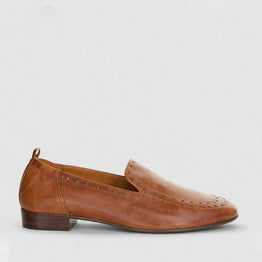 BRESLEY SAGGER COGNAC - Women Loafers - Collective Shoes 