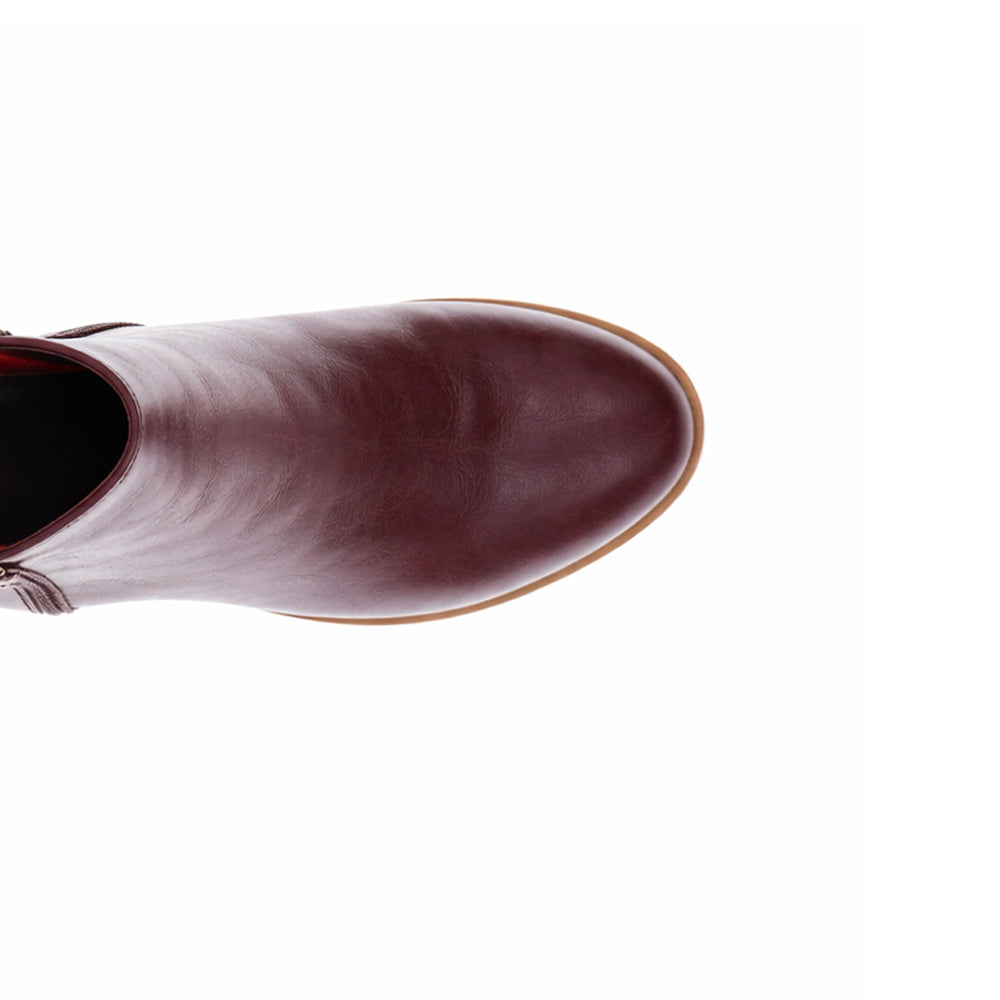 BRESLEY DOOM BORDO OILY - Women Boots - Collective Shoes 