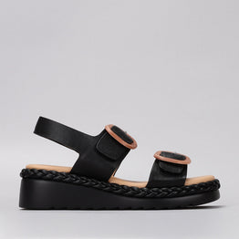LE SANSA EMERY BLACK - Women Sandals - Collective Shoes 