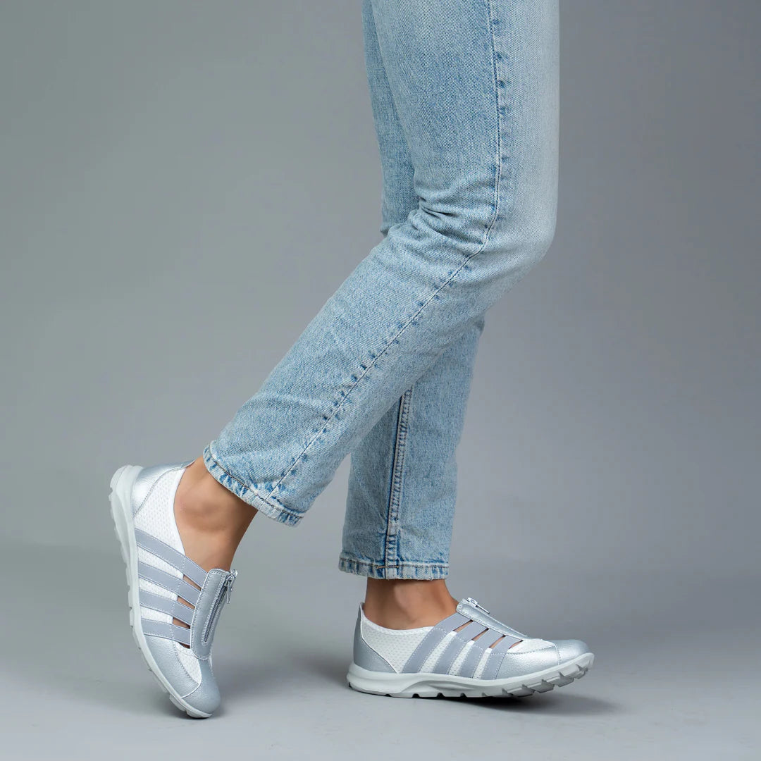 CC RESORTS CHRISTINE WHITE SILVER - Women Casuals - Collective Shoes 
