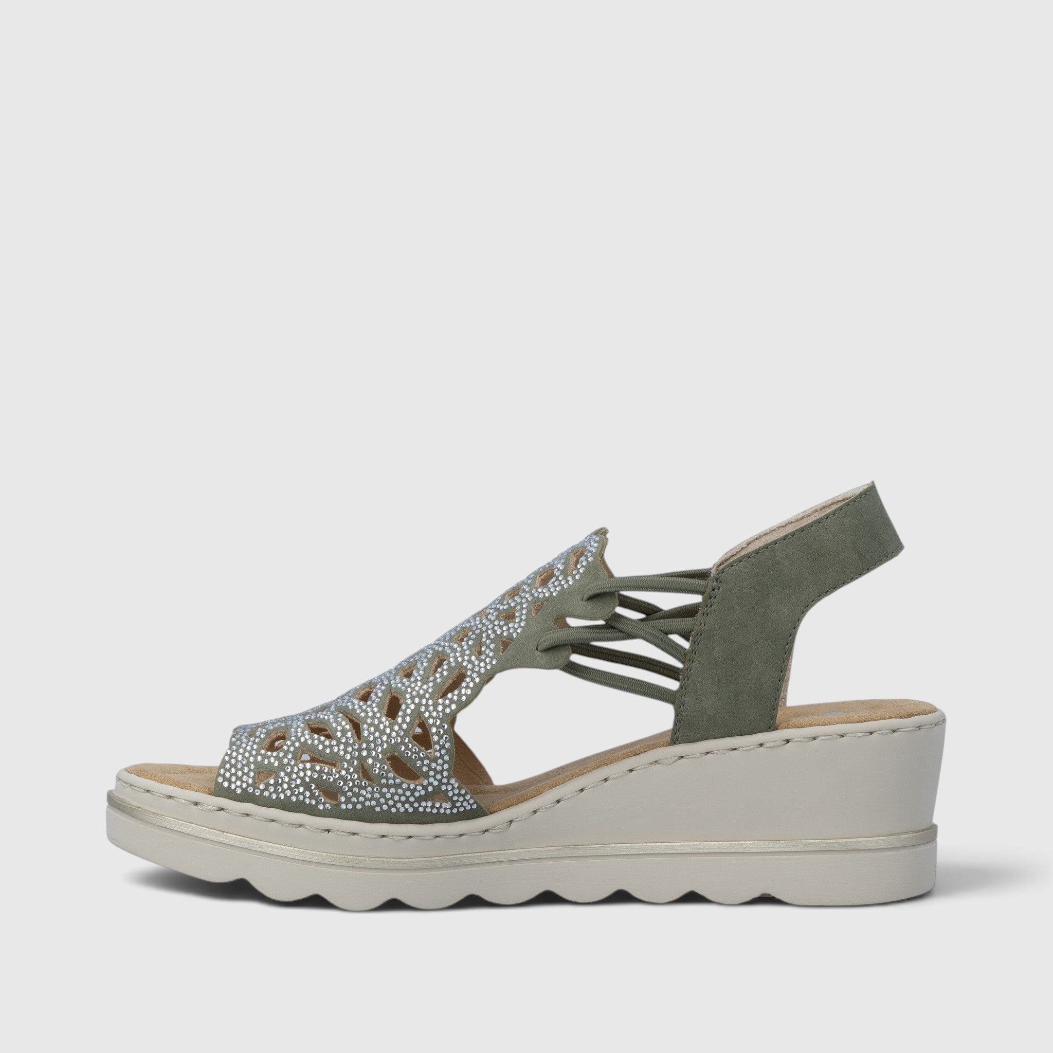 RIEKER WEMBLEY 67465/52 OLIVE GREEN