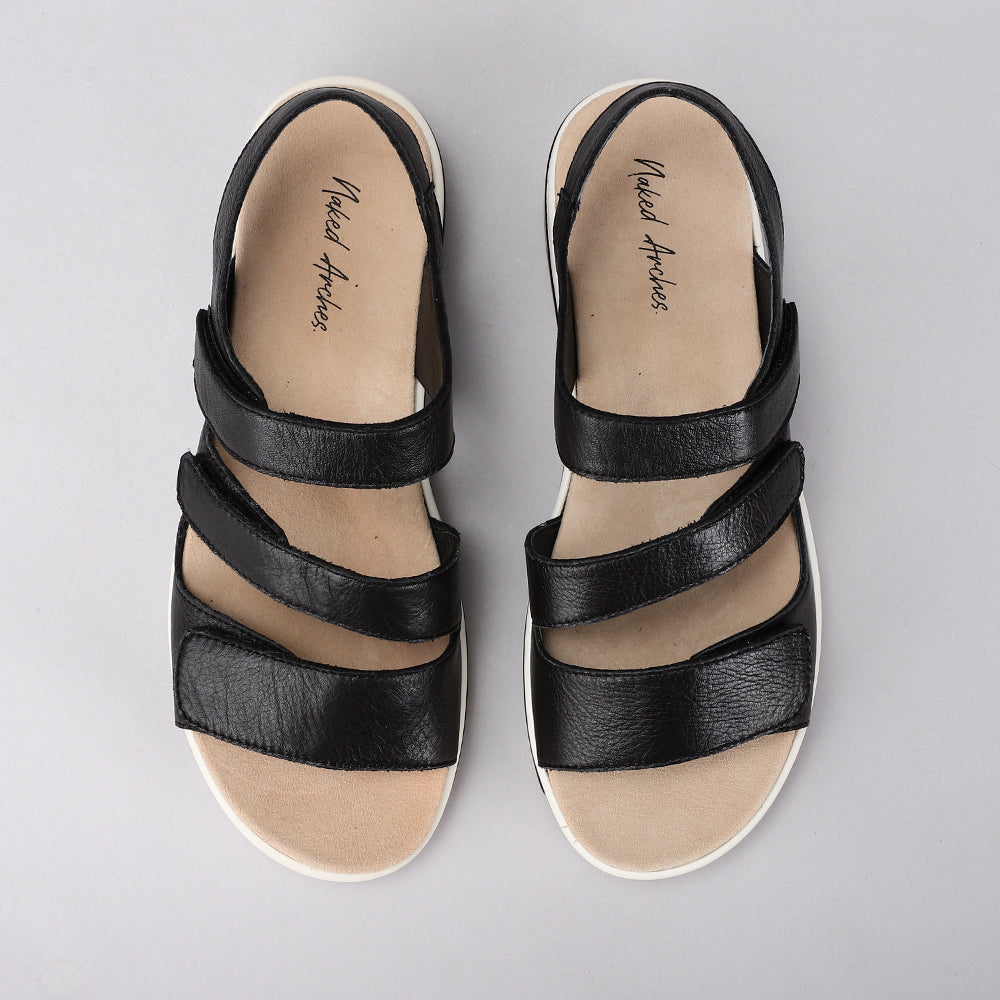 NAKED ARCHES HOLIDAY BLACK - Women Sandals - Collective Shoes 