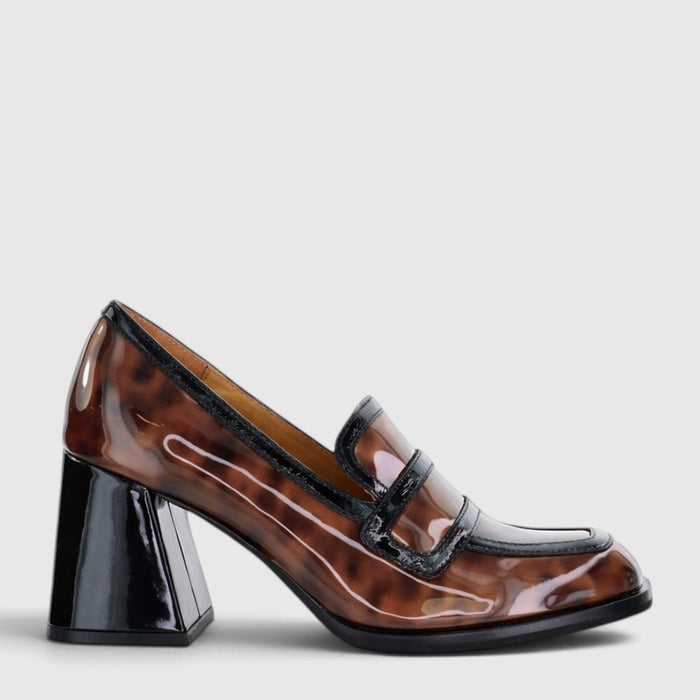 TAMARA LONDON BERGEN TURTLE/BLACK PAT - Women Heels - Collective Shoes 