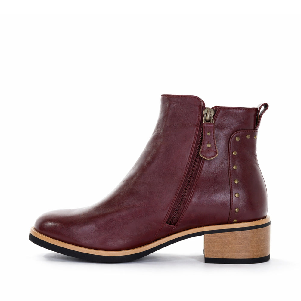 BRESLEY DOOM BORDO OILY - Women Boots - Collective Shoes 