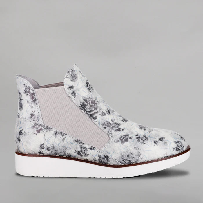 LE SANSA RALLY WHITE FLORAL - Women Boots - Collective Shoes 