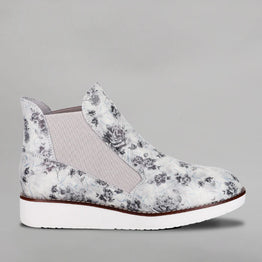 LE SANSA RALLY WHITE FLORAL - Women Boots - Collective Shoes 