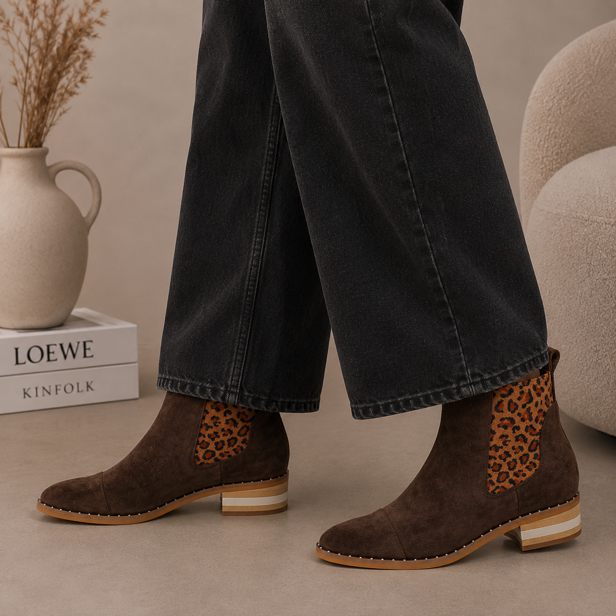 DJANGO & JULIETTE FORDA CHOC-LEOPARD