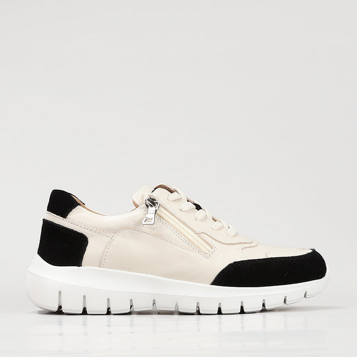 LE SANSA RYDER CREAM BLACK - Women Sneakers - Collective Shoes 
