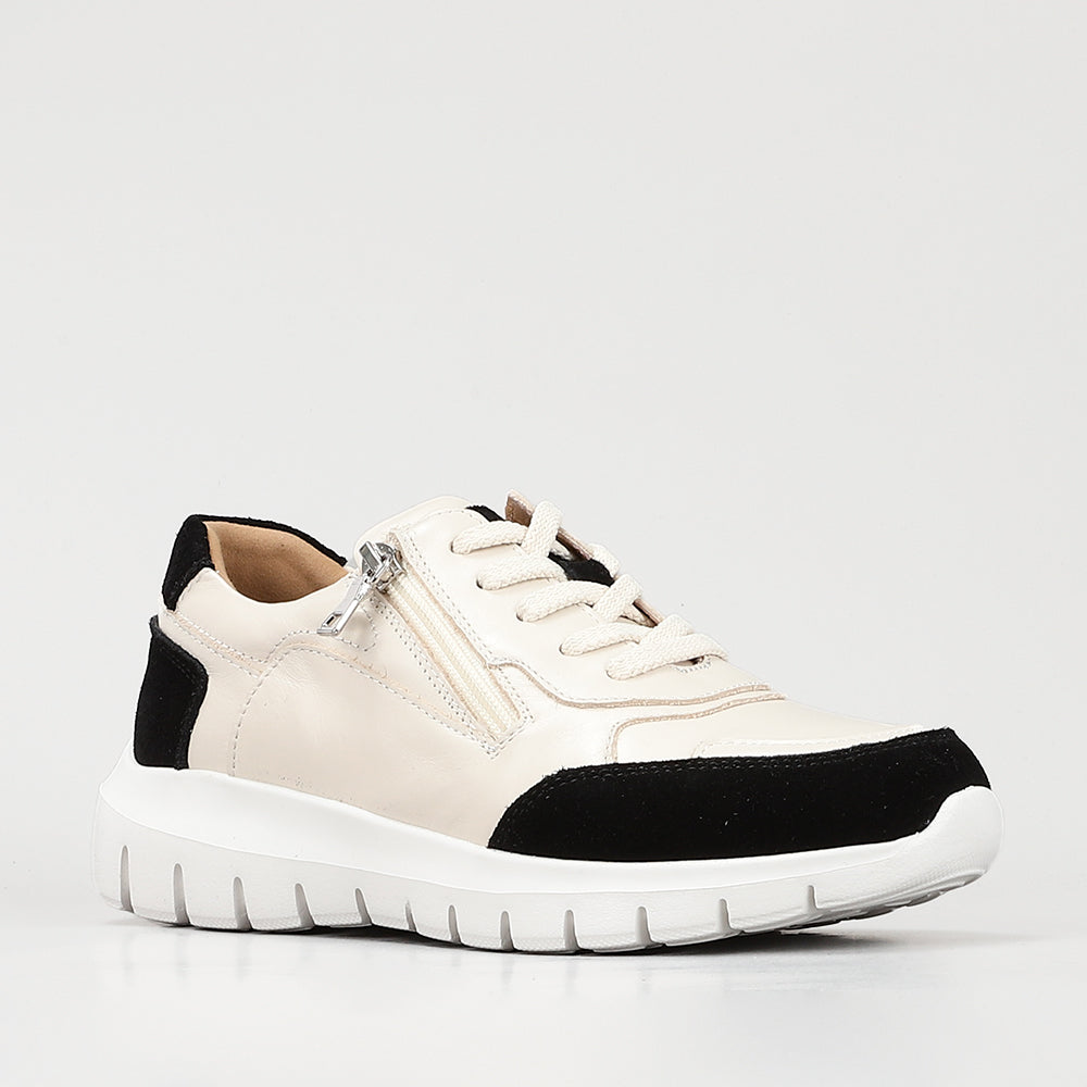 LE SANSA RYDER CREAM BLACK - Women Sneakers - Collective Shoes 