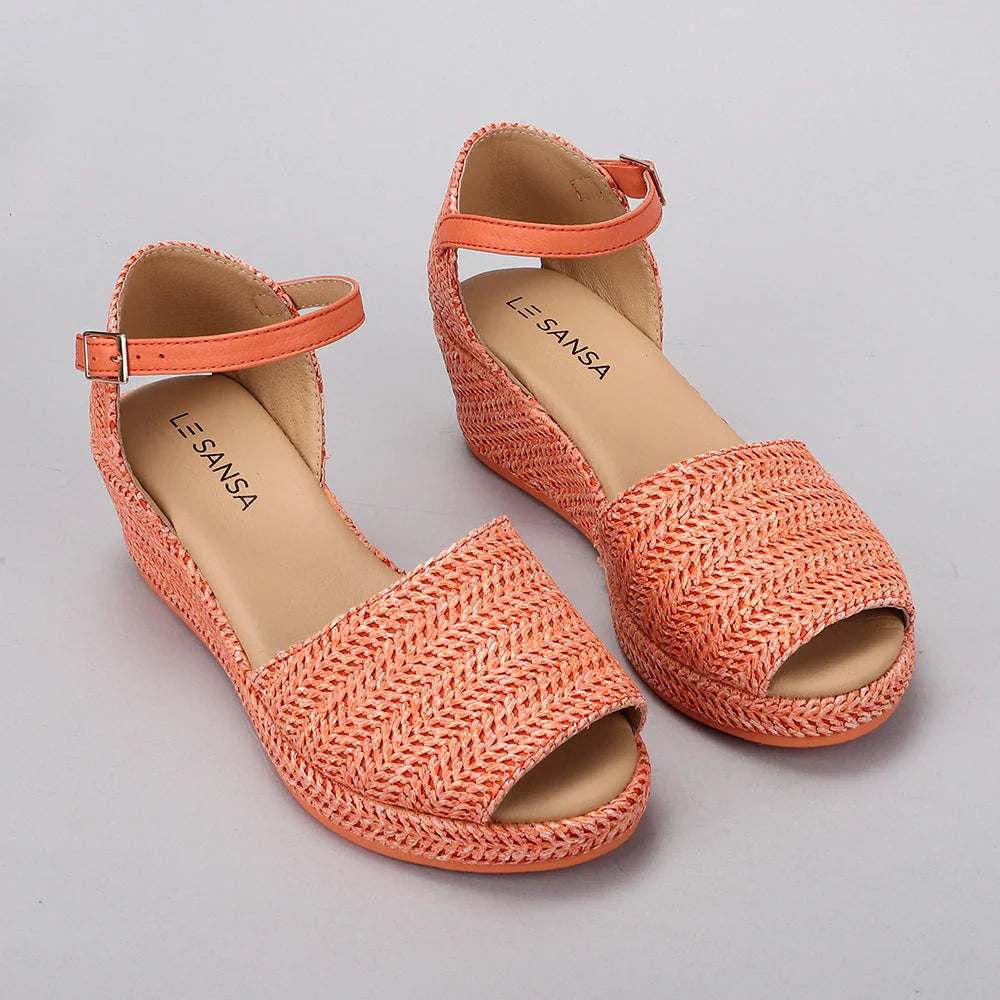 LE SANSA PILIA ORANGE - Women Sandals - Collective Shoes 