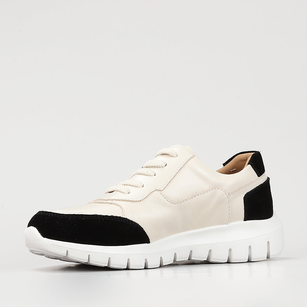 LE SANSA RYDER CREAM BLACK - Women Sneakers - Collective Shoes 
