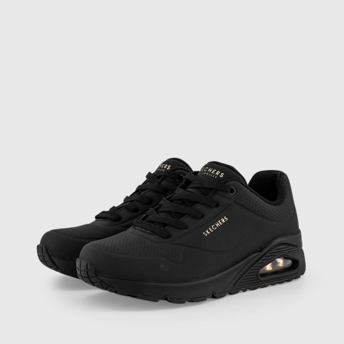 SKECHERS UNO STAND ON AIR BLACK - Women Sneakers - Collective Shoes 