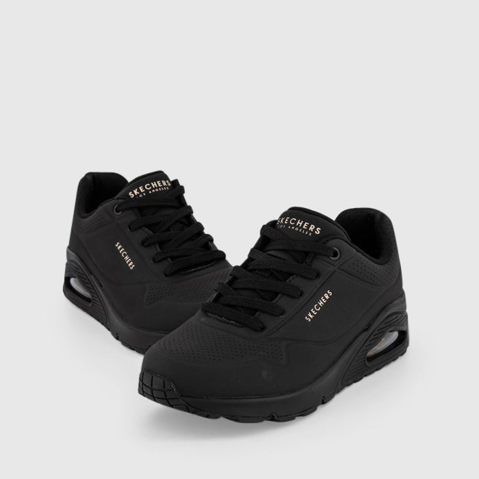 SKECHERS UNO STAND ON AIR BLACK - Women Sneakers - Collective Shoes 