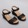 Load image into Gallery viewer, LE SANSA PILIA BLACK - Women Sandals - Collective Shoes 
