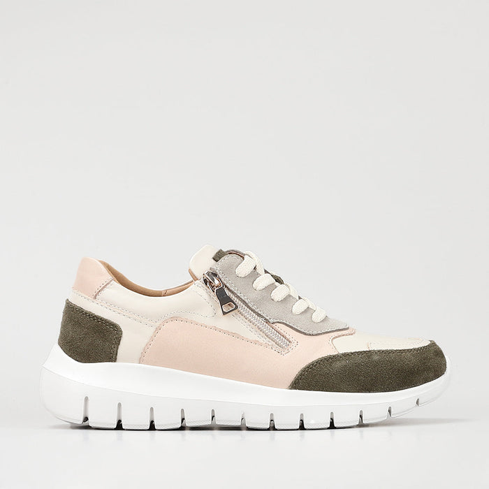 LE SANSA RYDER WHITE BLUSH GREEN - Women Sneakers - Collective Shoes 