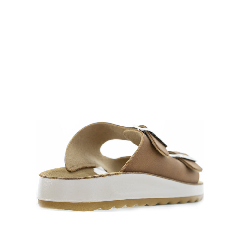 Shop Fly Flot 77G64 2C Tan Women Slides | Collective Shoes NZ