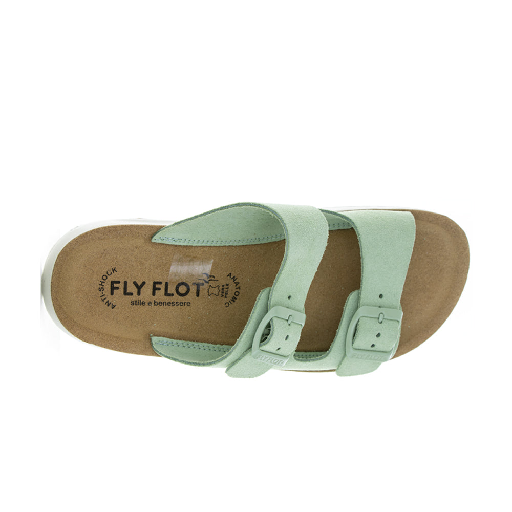 FLY FLOT 77G64 2C WATER GREEN - Women slippers - Collective Shoes 