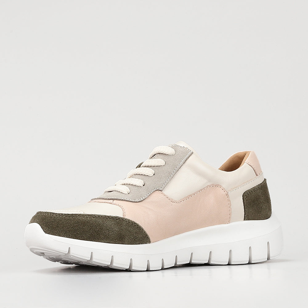 LE SANSA RYDER WHITE BLUSH GREEN - Women Sneakers - Collective Shoes 