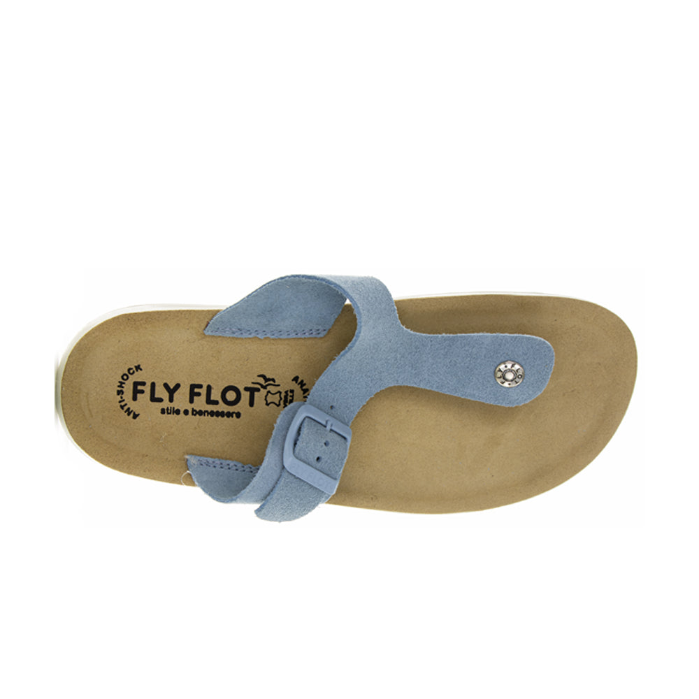 Shop Fly Flot 77H59 LIGHT BLUE Women Slides Collective Shoes NZ