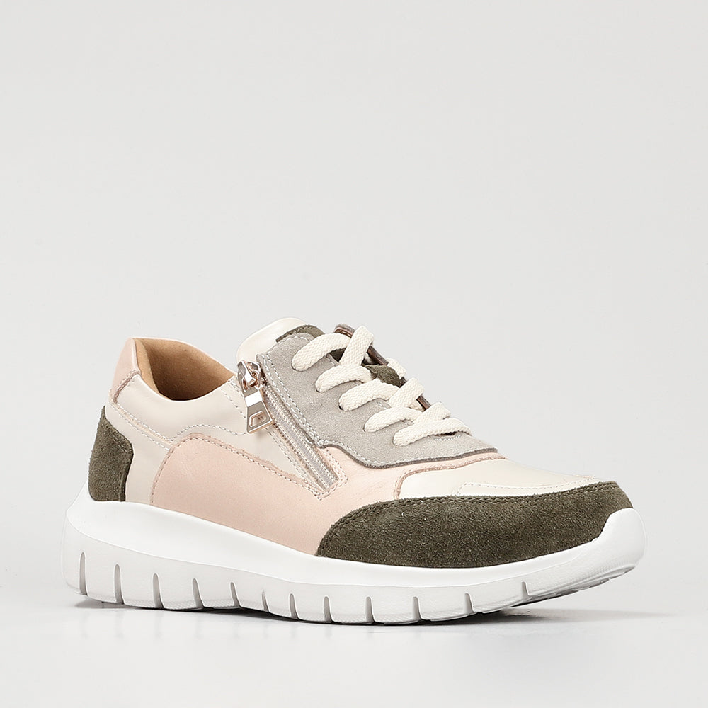 LE SANSA RYDER WHITE BLUSH GREEN - Women Sneakers - Collective Shoes 