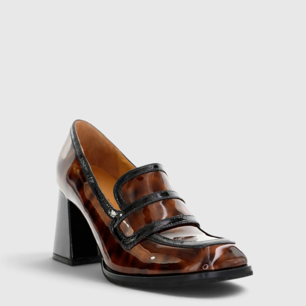 TAMARA LONDON BERGEN TURTLE/BLACK PAT - Women Heels - Collective Shoes 