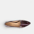 Load image into Gallery viewer, ZIERA VAMITY BURGUNDY PATENT
