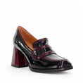 Load image into Gallery viewer, TAMARA LONDON BERGEN BLACK/BORDO PAT - Women Heels - Collective Shoes 
