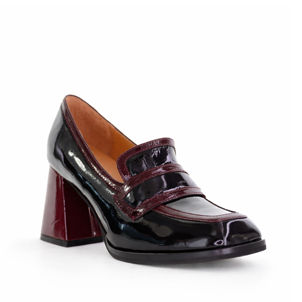 TAMARA LONDON BERGEN BLACK/BORDO PAT - Women Heels - Collective Shoes 