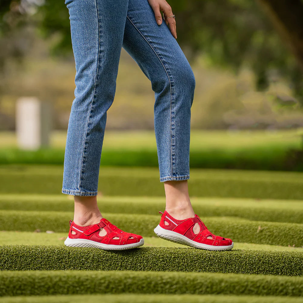 CC RESORTS BERNICE RED - Women Flats - Collective Shoes 