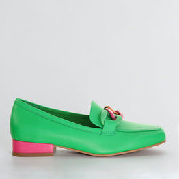 DJANGO & JULIETTE BOOSTA BRIGHT EMERALD - Women Loafers - Collective Shoes 