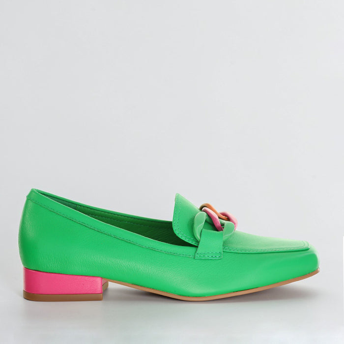 DJANGO & JULIETTE BOOSTA BRIGHT EMERALD - Women Loafers - Collective Shoes 