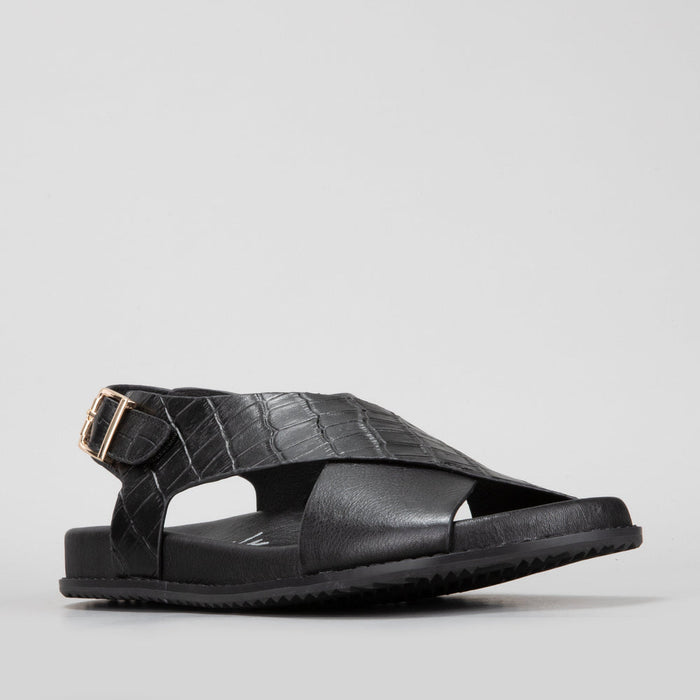 NAKED ARCHES ZIGILIA BLACK CROC
