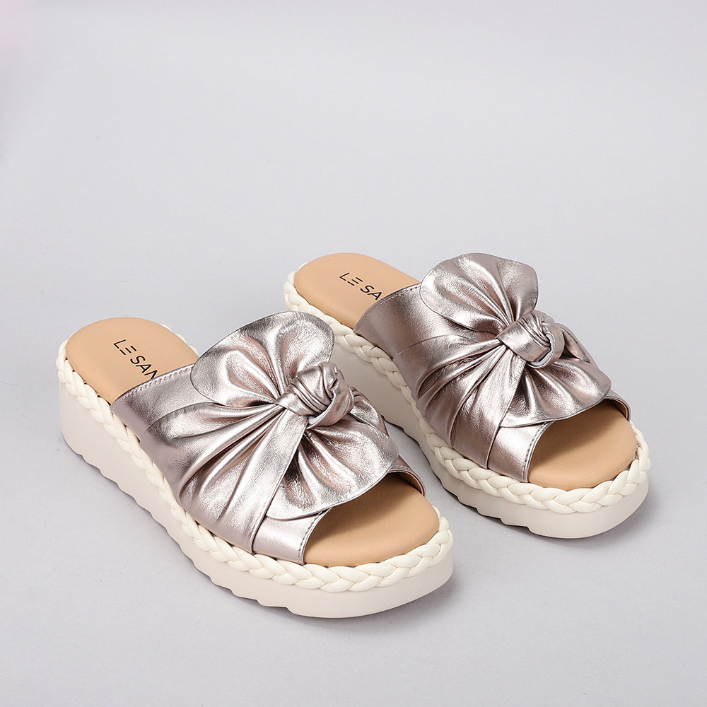 LE SANSA EUDORE CHAMPAGNE - Women Slides - Collective Shoes 