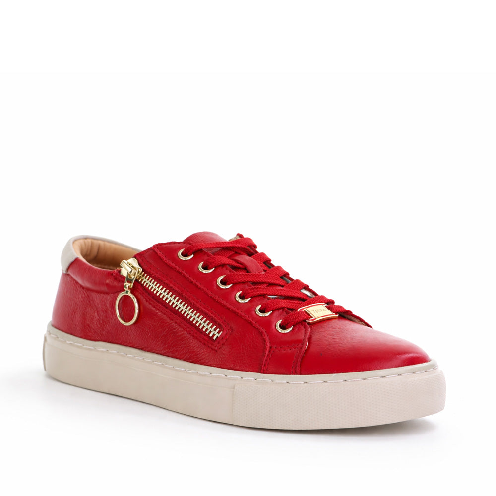 ZIERA PAMELA DK RED ALMOND - Women sneakers - Collective Shoes 