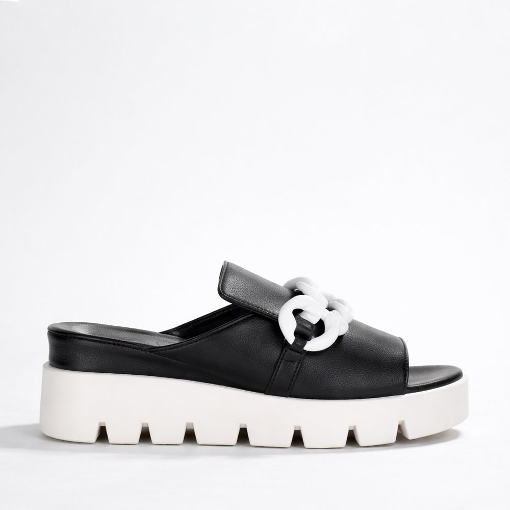 DJANGO & JULIETTE RABLISSY BLACK - Women Wedge - Collective Shoes 