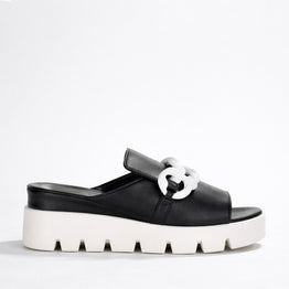 DJANGO & JULIETTE RABLISSY BLACK - Women Wedge - Collective Shoes 