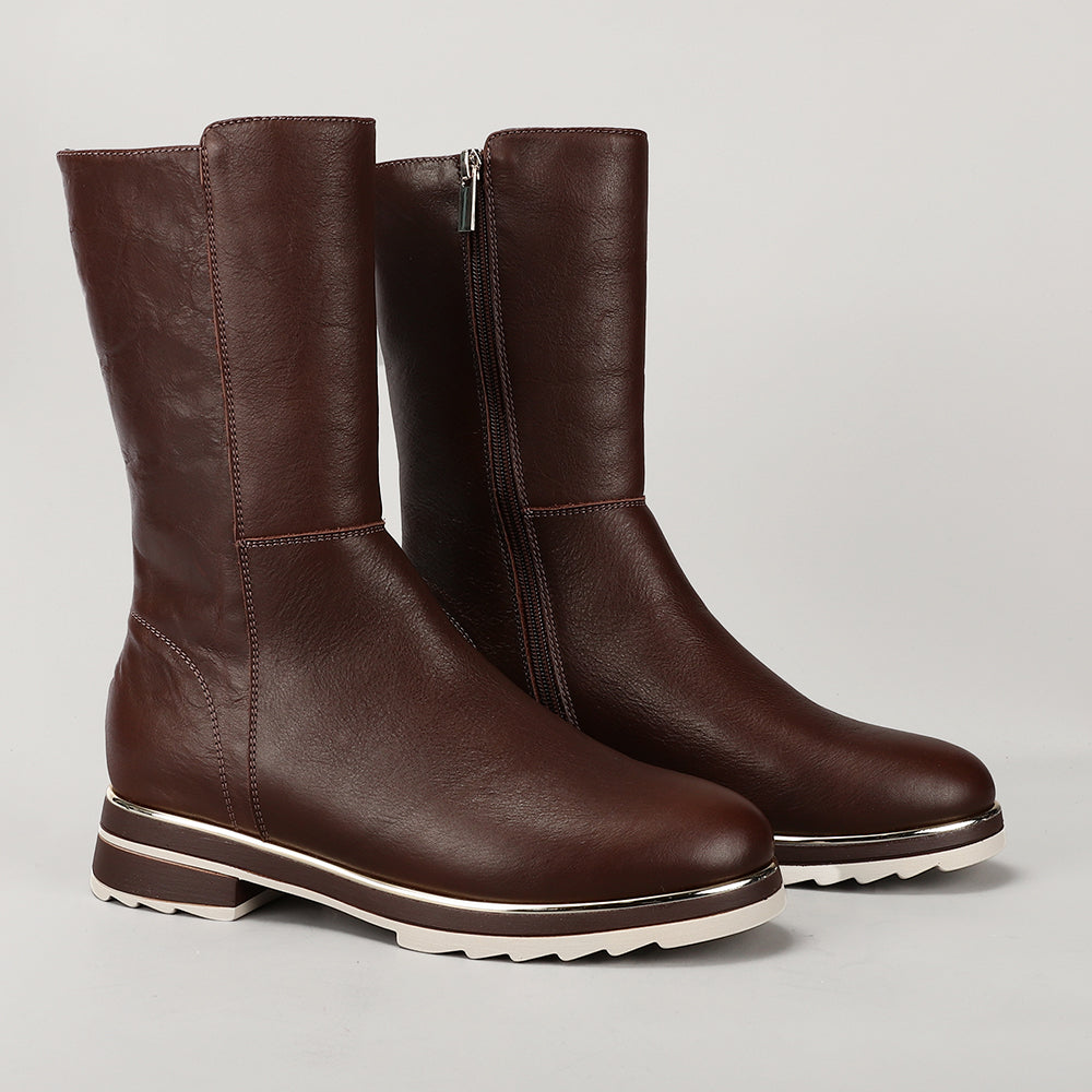 LE SANSA BUFFY CHOCOLATE - Women Boots - Collective Shoes 