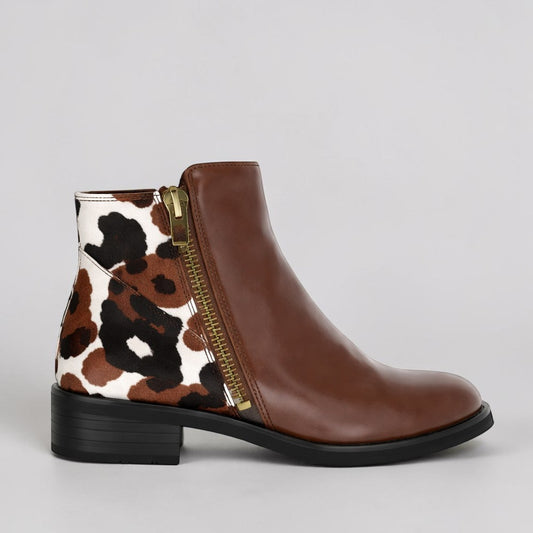 BRESLEY DUNGEON CASTAGNA COW - Women Boots - Collective Shoes 